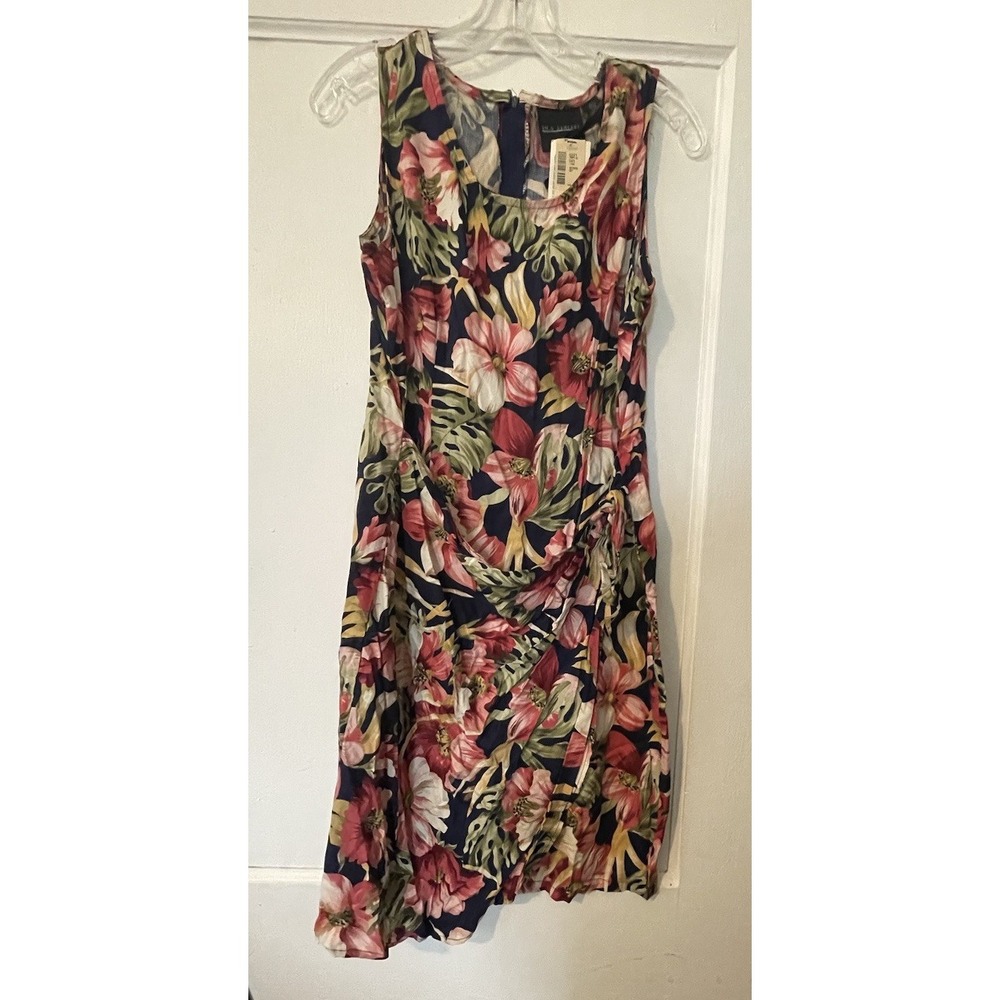 Floral Sleeveless Wrap Front dress Dress Women's Size Medium 13/14 Cottage Core